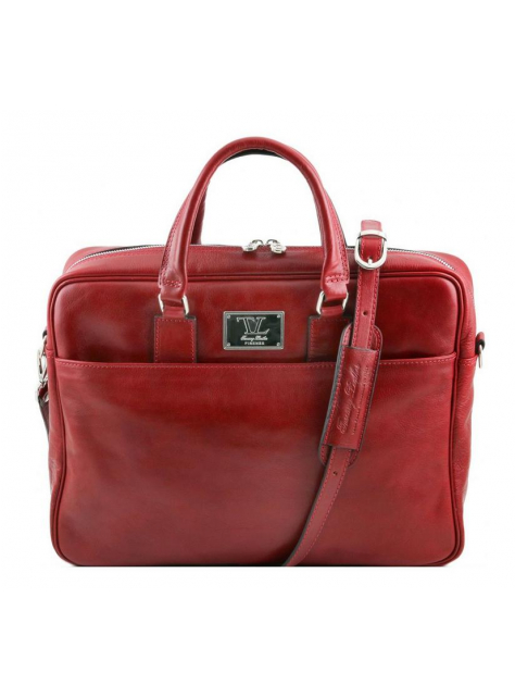 Luxusná kožená taška na dokumenty URBINO TL141241 červená - KozeneDoplnky.sk