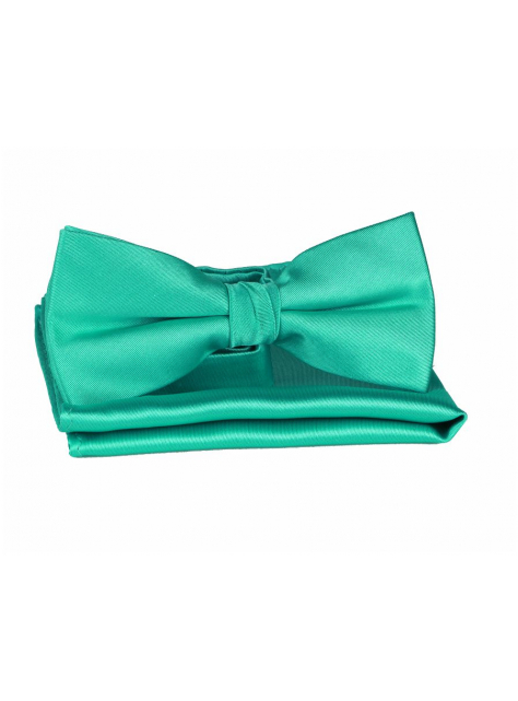 Pánsky motýlik a vreckovka ORSI tyrkysový - KozeneDoplnky.sk