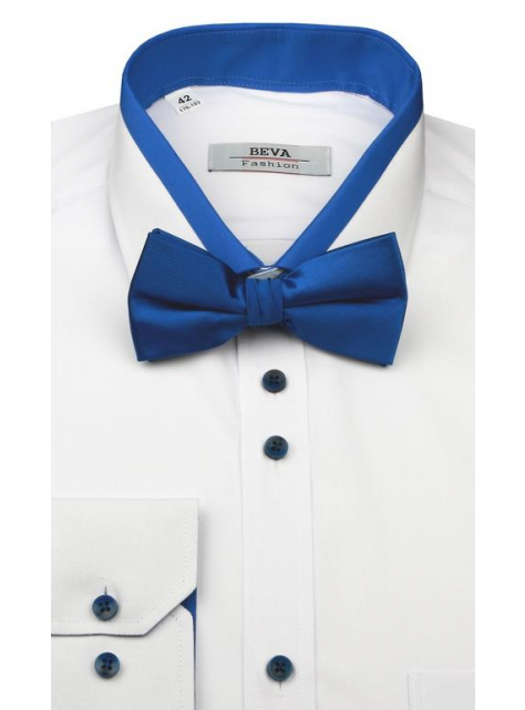 Pánsky motýlik ORSI matný satén modrá-parížska - KozeneDoplnky.sk