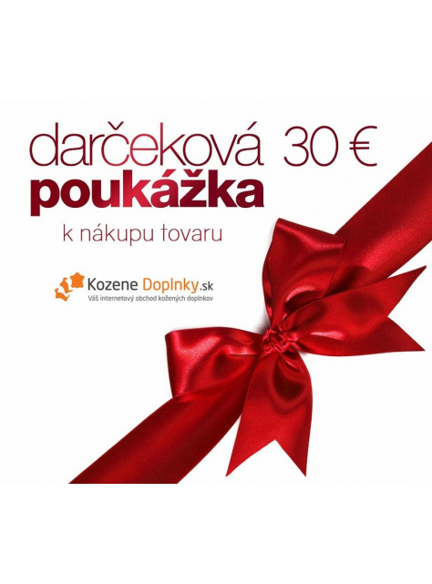 Darčeková poukážka KozeneDoplnky.sk v hodnote 30 € - KozeneDoplnky.sk