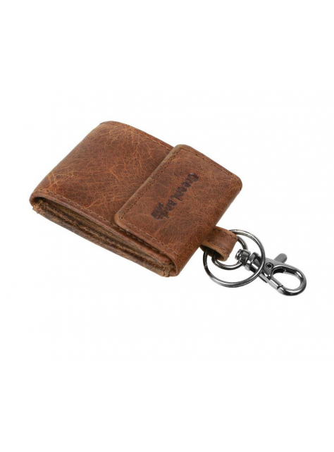 Mini kožená peňaženka na kľúče hnedá GreenLand 167 - KozeneDoplnky.sk