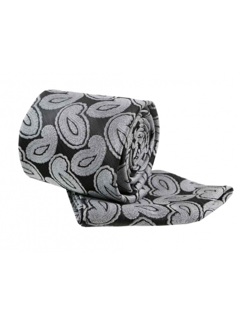 Kravatový set ORSI, šedý paisley vzor  - KozeneDoplnky.sk