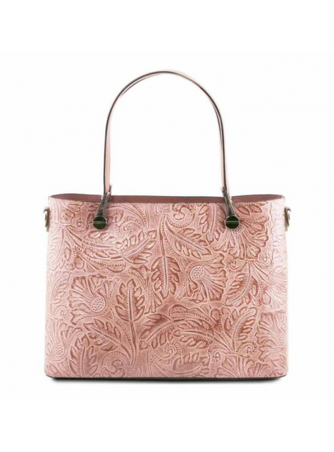 Luxusná kabelka TUSCANY ATENA, nude ružová - KozeneDoplnky.sk