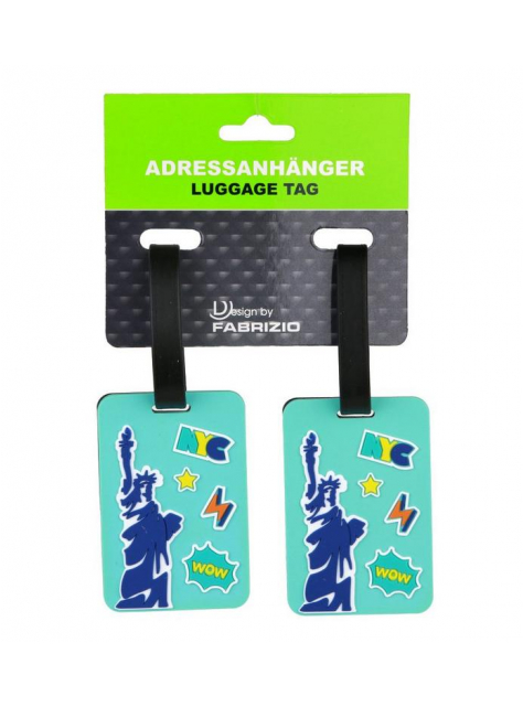 Menovka na cestovnú batožinu New York 2 kusy - KozeneDoplnky.sk