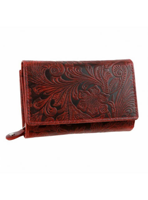 Elegantná dámska peňaženka s potlačou MERCUCIO RFID červená - KozeneDoplnky.sk
