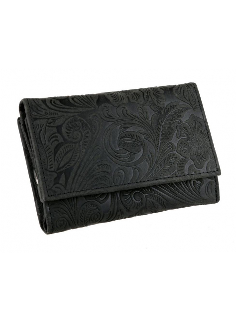 Elegantná dámska peňaženka s potlačou MERCUCIO RFID čierna - KozeneDoplnky.sk