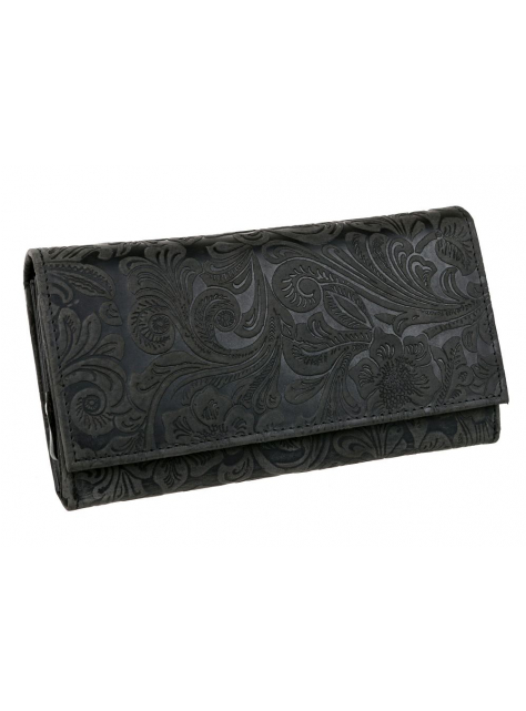 Exkluzívna listová peňaženka čierna s potlačou MERCUCIO RFID - KozeneDoplnky.sk