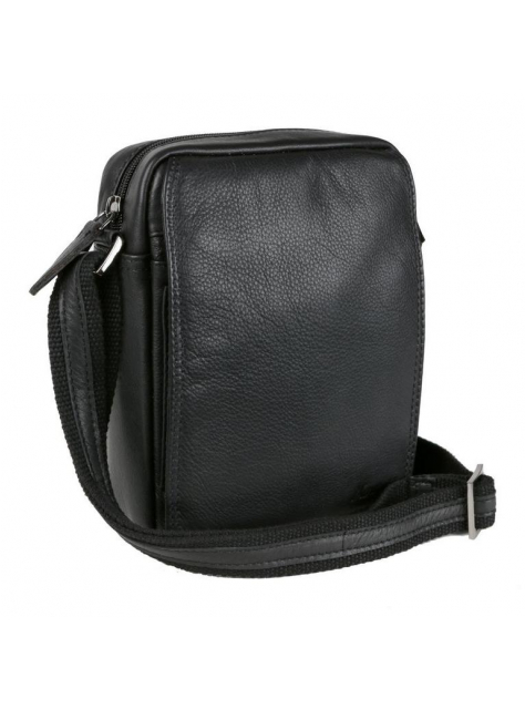 Crossbag kožená taška MERCUCIO 20x16 cm čierna - KozeneDoplnky.sk
