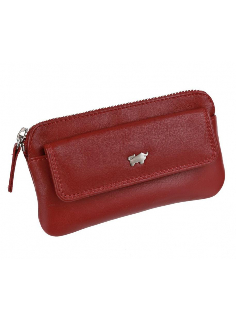Puzdro na kľúče BRAUN BUFFEL 90004, červené - KozeneDoplnky.sk