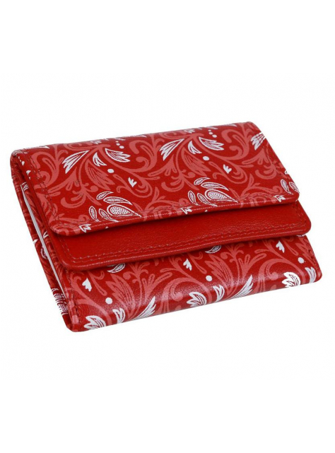 Malá dámska peňaženka červeno-malinová koža - KozeneDoplnky.sk