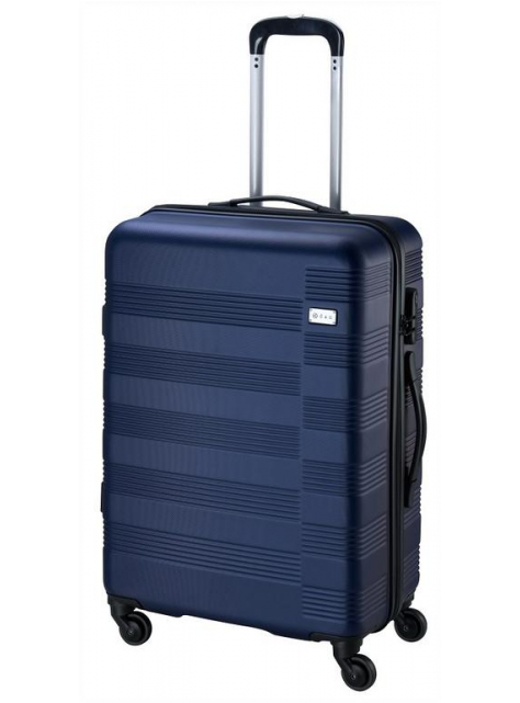 Veľký cestovný kufor D&N, plastový modrý - KozeneDoplnky.sk