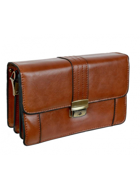 Pánska príručná taška SENDI hnedá-koňaková - KozeneDoplnky.sk