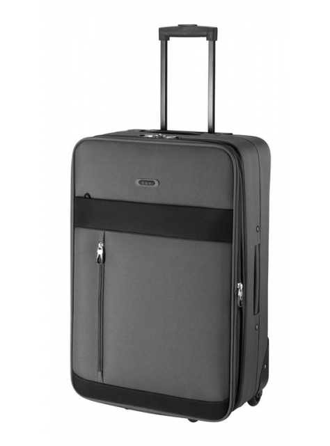 Veľký cestovný kufor D&N 9370-23 šedý nylon - KozeneDoplnky.sk