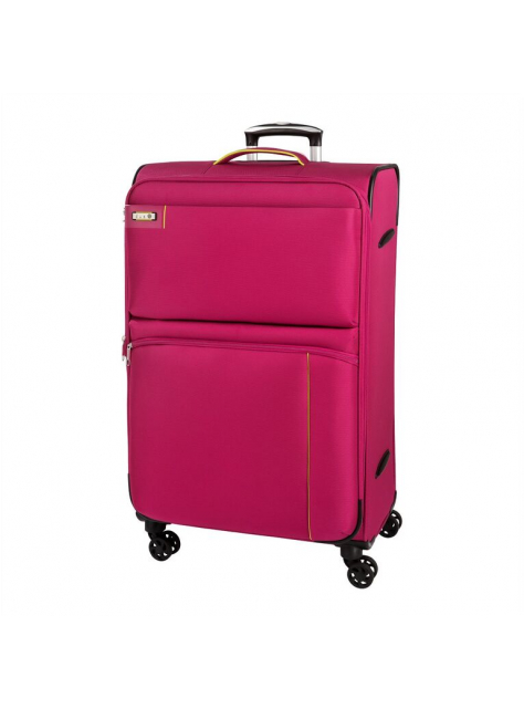 Stredný cestovný kufor D&N 6764, nylon ružový - KozeneDoplnky.sk