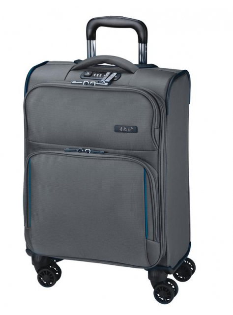 Cestovný kufor D&N stredný 70 l, 3,1 kg, farba šedá  - KozeneDoplnky.sk