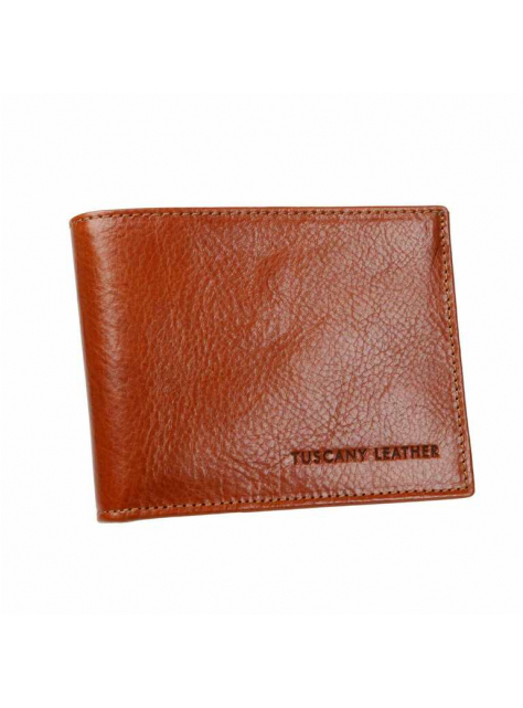 Exkluzívna pánska kožená peňaženka TUSCANY LEATHER koňaková - KozeneDoplnky.sk