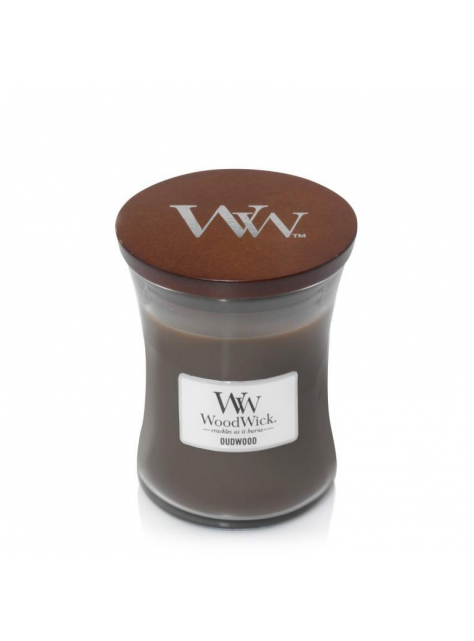 Sviečka s praskajúcim knôtom - Oudwood WoodWick, 275g - KozeneDoplnky.sk