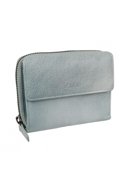 Kožená dámska peňaženka LAGEN Soft zeleno-modrá - KozeneDoplnky.sk