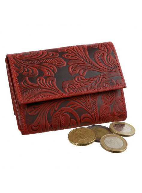 Exkluzívna malá peňaženka Mercucio 9,5 x 7,5 cm červená - KozeneDoplnky.sk