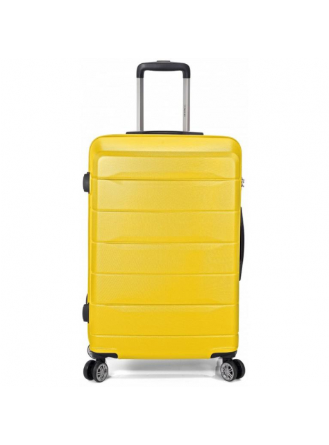 Palubný cestovný kufor BENZI, plastový žltý - KozeneDoplnky.sk