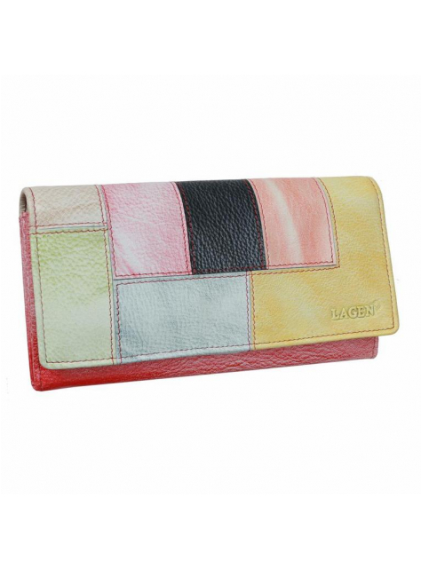 Luxusná dámska peňaženka LAGEN Soft V-17 ružová - KozeneDoplnky.sk