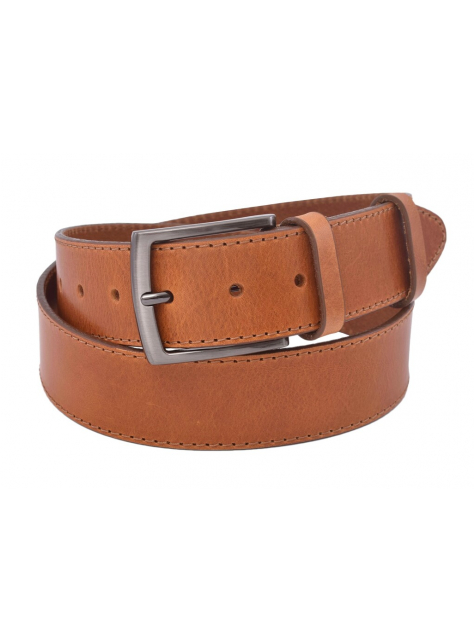 Pánsky opasok MERCUCIO koňakový s elegantnou prackou - KozeneDoplnky.sk
