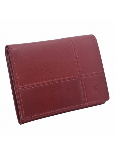 Kožená rfid peňaženka s francúzskym mincovníkom, červená - KozeneDoplnky.sk