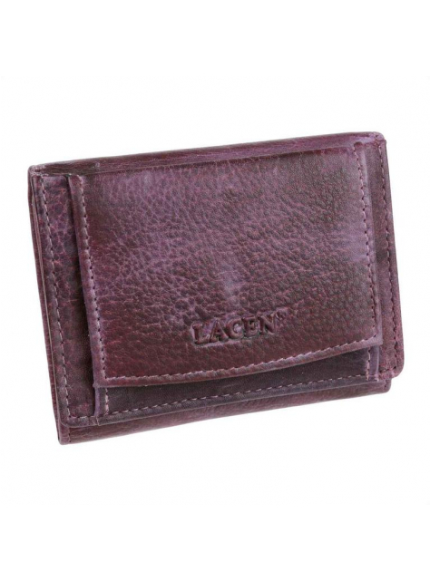 Peňaženka fialová LAGEN® Soft koža, francúzsky mincovník - KozeneDoplnky.sk