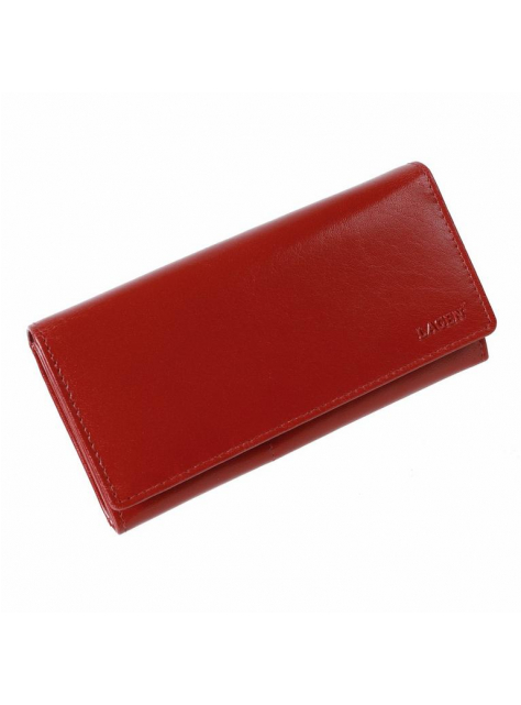 Elegantná červená kožená peňaženka LAGEN V-102 - KozeneDoplnky.sk