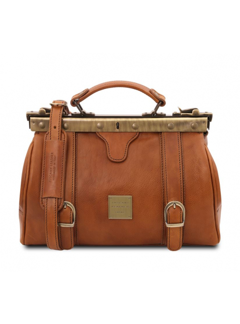 Dámsky luxusný kufrík MONALISA camel | TUSCANY LEATHER - KozeneDoplnky.sk