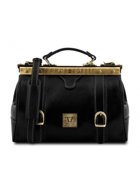 Dámsky luxusný kufrík MONALISA čierny | TUSCANY LEATHER - KozeneDoplnky.sk
