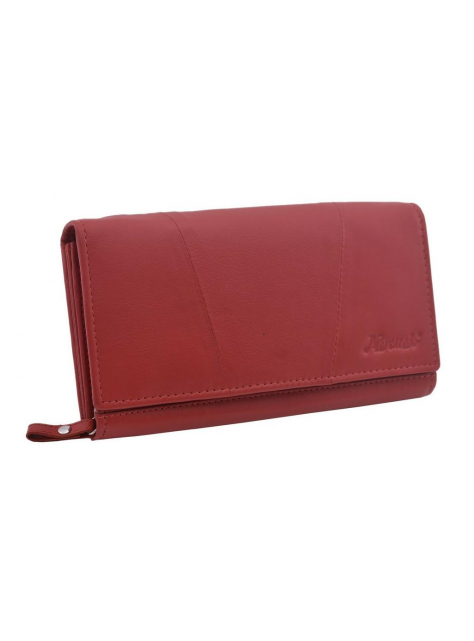 Elegantná dámska peňaženka z červenej nappa kože MERCUCIO  - KozeneDoplnky.sk