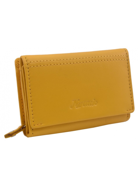 Žltá dámska peňaženka z nappa kože MERCUCIO, 9 kariet - KozeneDoplnky.sk