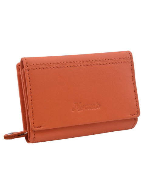 Oranžová dámska peňaženka z nappa kože MERCUCIO, 9 kariet - KozeneDoplnky.sk