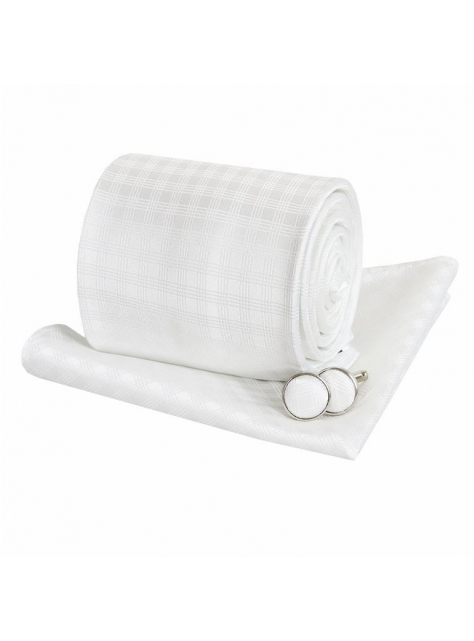 Biely kravatový set 3-dielny ORSI - KozeneDoplnky.sk
