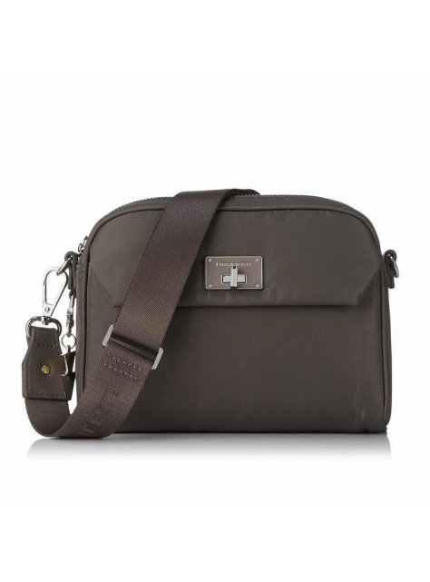 Exkluzívna nylonová crossbody kabelka-etue HEDGREN sépiová - KozeneDoplnky.sk