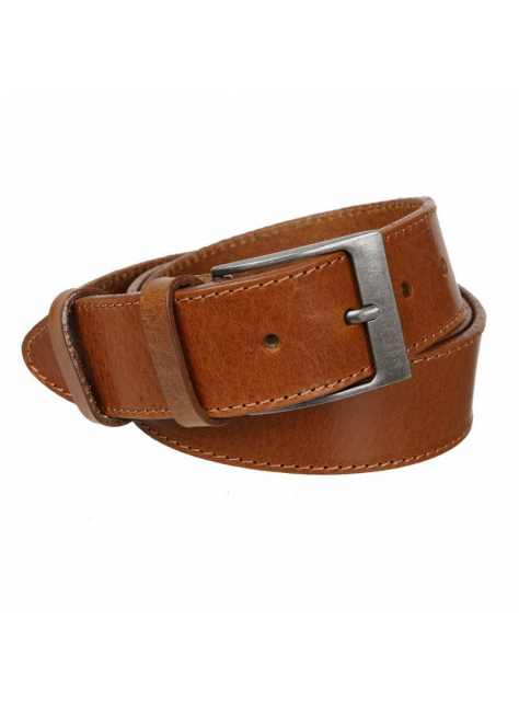 Unisex opasok kožený MERCUCIO koňakový, š. 4 cm - KozeneDoplnky.sk