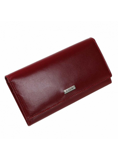 Luxusná červená peňaženka pre 10 kariet LAGEN - KozeneDoplnky.sk