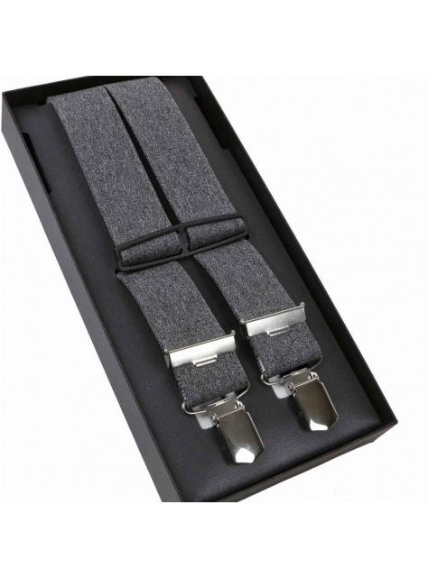 Pánske traky LLOYD Exclusive 140 cm šedý melír - KozeneDoplnky.sk