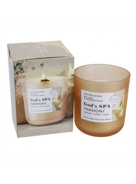 Sviečka GOD´S SPA Harmony - ruža, jazmín, vanilka, pačuli, jantár - KozeneDoplnky.sk