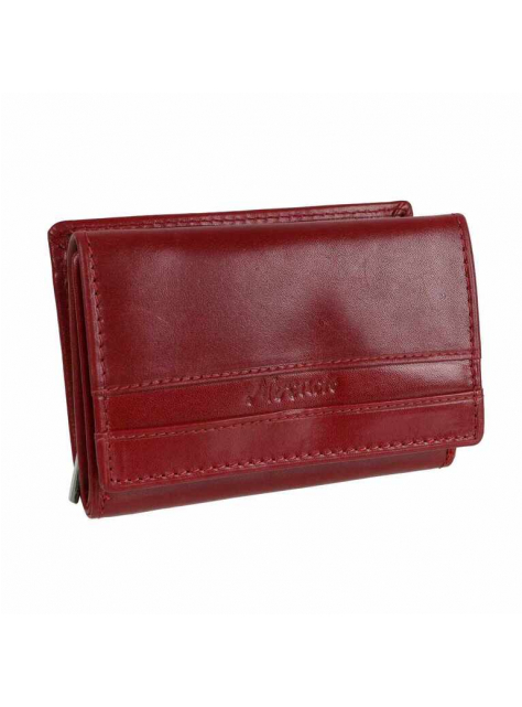 Dámska peňaženka v červenej luxusnej koži MERCUCIO 12x8,5 - KozeneDoplnky.sk