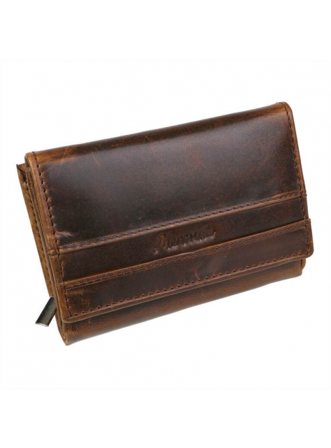 Dámska peňaženka v hnedej luxusnej koži MERCUCIO 12x8,5 - KozeneDoplnky.sk