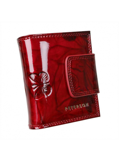 Exkluzívna dámska kožená peňaženka PETERSON červená - KozeneDoplnky.sk
