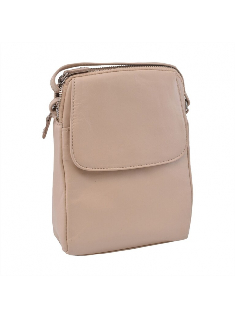 Smotanová crossbody kabelka MERCUCIO koža nappa - KozeneDoplnky.sk