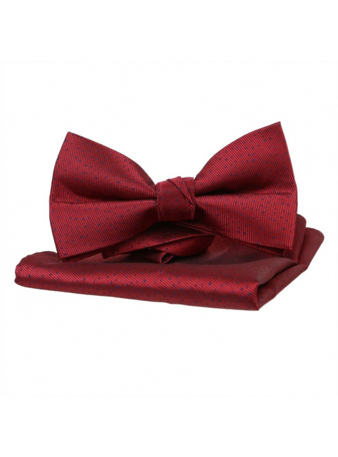 Motýlik a vreckovka ORSI, súprava sýto červená - KozeneDoplnky.sk