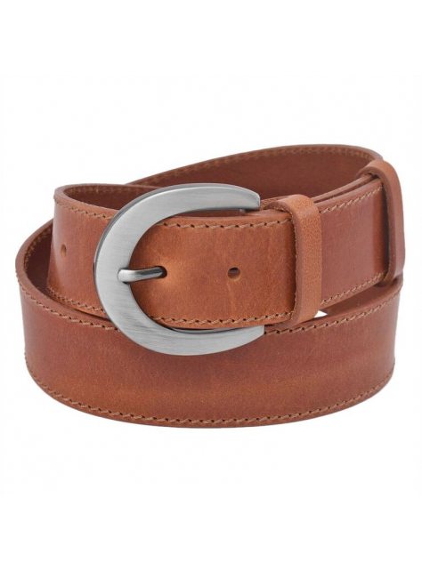 Elegantný dámsky koňakový opasok 3,8 cm - KozeneDoplnky.sk