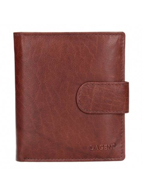 Elegantná pánska kožená peňaženka LAGEN V-84 hnedá - KozeneDoplnky.sk