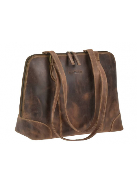 Dámska vintage kabela CITY SHOPPEr GreenBurry 37x27 cm - KozeneDoplnky.sk