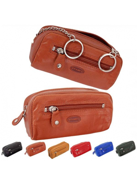 Kožené puzdro na kľúče z mäkkej kože BRANCO - KozeneDoplnky.sk