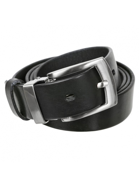 Čierny kožený opasok oblekový MERCUCIO 3 cm - KozeneDoplnky.sk